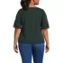 Women's Plus Size Elbow Sleeve Slub Lace Trim T-Shirt, Back