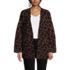 Women's Fuzzy Jacquard Cardigan Jacket Sweater, Front