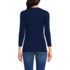Women's 3/4 Sleeve Variegated Micro Rib Henley, Back