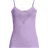 Women's Variegated Micro Rib Lace Trim Cami, Front