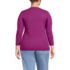 Women's Plus Size 3/4 Sleeve Variegated Micro Rib Henley, Back