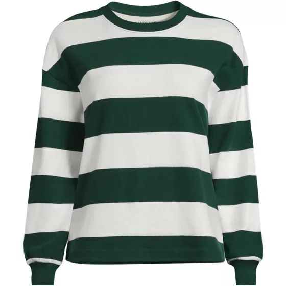 Women's Plus Size Long Sleeve Mariner Jersey T-Shirt - primary