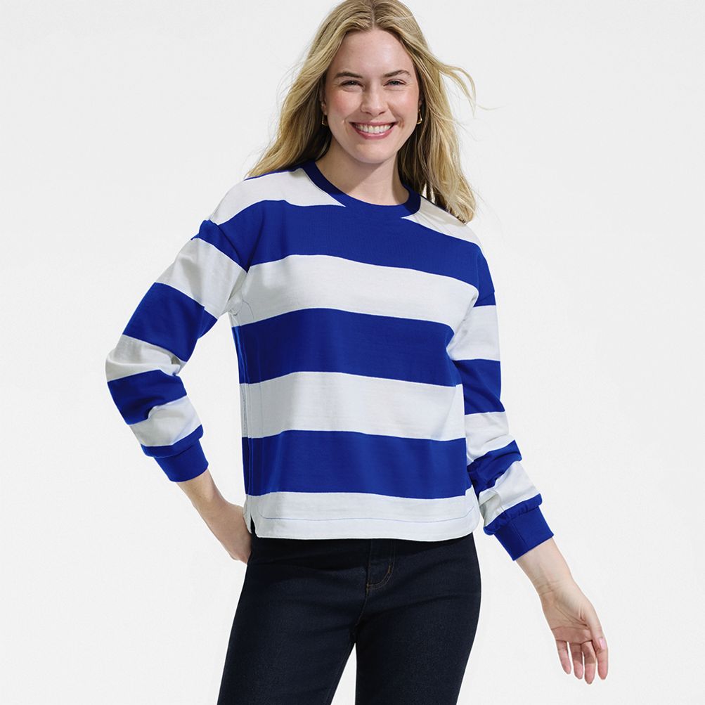 Women's Long Sleeve Mariner Jersey T-Shirt | Lands' End