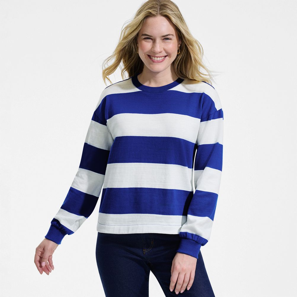 Women's Petite Long Sleeve Mariner Jersey T-Shirt | Lands' End