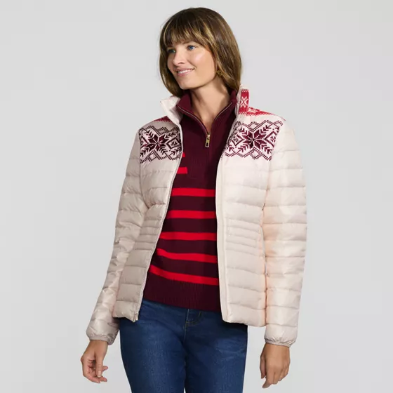 Women's Wanderweight Packable Print Down Jacket - primary