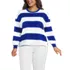 Women's Plus Size Long Sleeve Mariner Jersey T-Shirt, Front