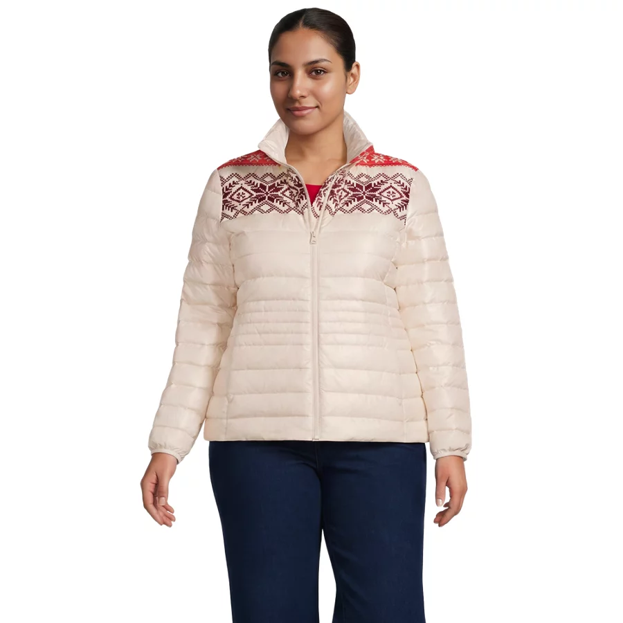 Women's Wanderweight Packable Print Down Jacket view 3