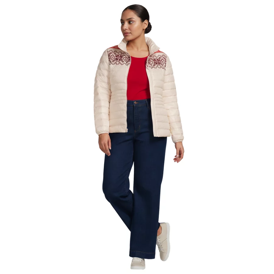 Women's Wanderweight Packable Print Down Jacket view 4