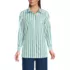 Women's Oversized No Iron Tunic with Statement Collar Shirt, Front