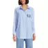 Women's Oversized No Iron Tunic with Statement Collar Shirt, Front