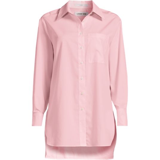 open lace back dress Finding Comfort Pink Button Front Mini Shirt Dress main image 1