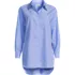 Women's Oversized No Iron Tunic with Statement Collar Shirt, Front