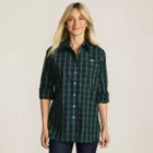 Women's Oversized No Iron Tunic with Statement Collar Shirt