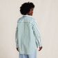 Women's Oversized No Iron Tunic with Statement Collar Shirt