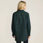 Women's Oversized No Iron Tunic with Statement Collar Shirt
