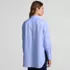 Women's Oversized No Iron Tunic with Statement Collar Shirt, Back