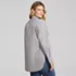 Women's Oversized No Iron Tunic with Statement Collar Shirt, Back