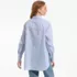 Women's Oversized No Iron Tunic with Statement Collar Shirt, Back