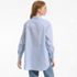 Women's Oversized No Iron Tunic with Statement Collar Shirt, Back