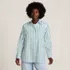 Women's Oversized No Iron Tunic with Statement Collar Shirt, Front
