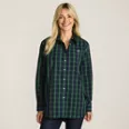 Women's Oversized No Iron Tunic with Statement Collar Shirt