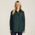 Women's Oversized No Iron Tunic with Statement Collar Shirt, Front