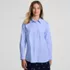 Women's Oversized No Iron Tunic with Statement Collar Shirt, Front
