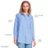 Women's Oversized No Iron Tunic with Statement Collar Shirt, alternative image