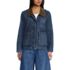 Women's Corduroy Collared Denim Jacket, Front