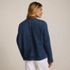Women's Corduroy Collared Denim Jacket, Back