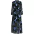Women's Chiffon Tiered Long Sleeve Maxi Dress, Front