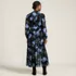 Women's Chiffon Tiered Long Sleeve Maxi Dress, Back