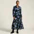 Women's Chiffon Tiered Long Sleeve Maxi Dress, Front