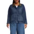 Women's Corduroy Collared Denim Jacket, Front