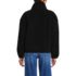 Women's Faux Shearling Zip Front Fleece Jacket, Back