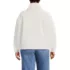 Women's Plus Size Faux Shearling Zip Front Fleece Jacket, Back