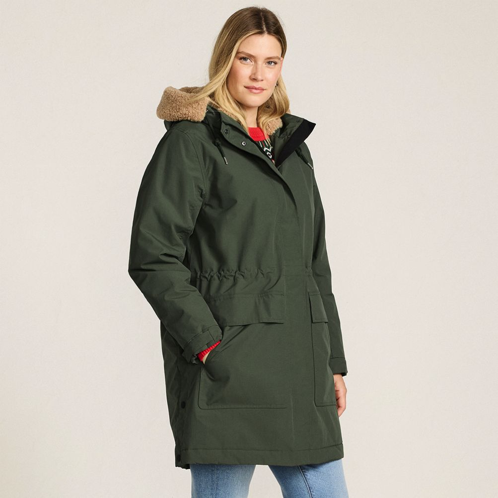 Women's Squall Waterproof Lined Hood Parka | Lands' End
