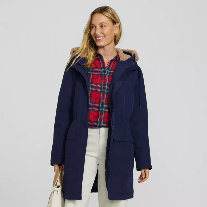 Women's Petite Squall Waterproof Sherpa Lined Hood Parka, alternative image