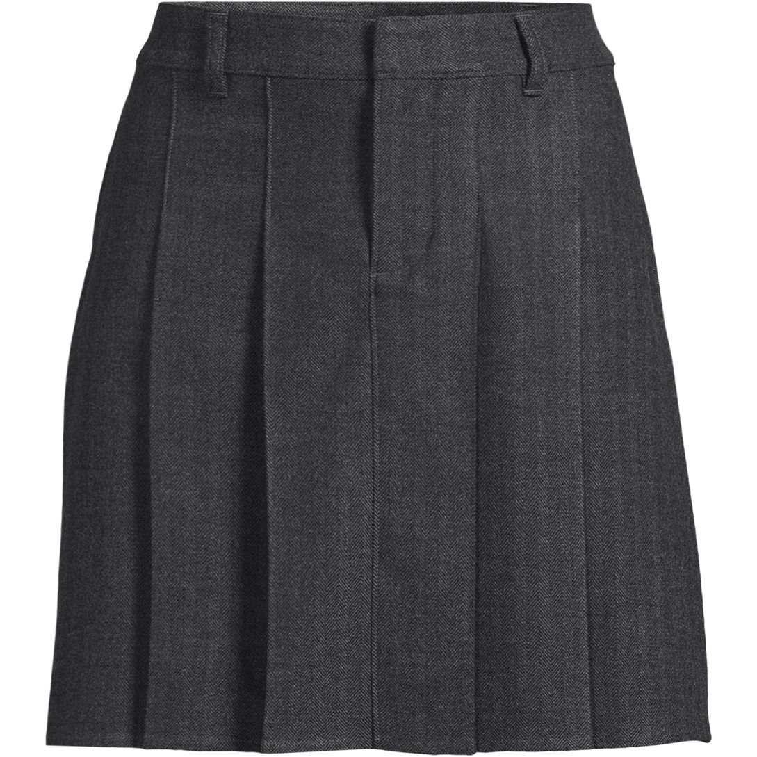 Women's Brushed Flannel Pleated Mini Skirt