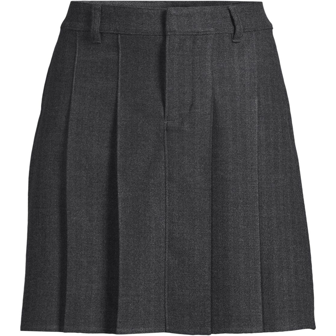 Women's Brushed Flannel Pleated Mini Skirt