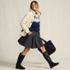 Women's Brushed Flannel Pleated Mini Skirt, alternative image