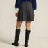 Women's Brushed Flannel Pleated Mini Skirt, Back