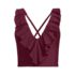 Womens Ruffle Plunge Midkini Top, Front