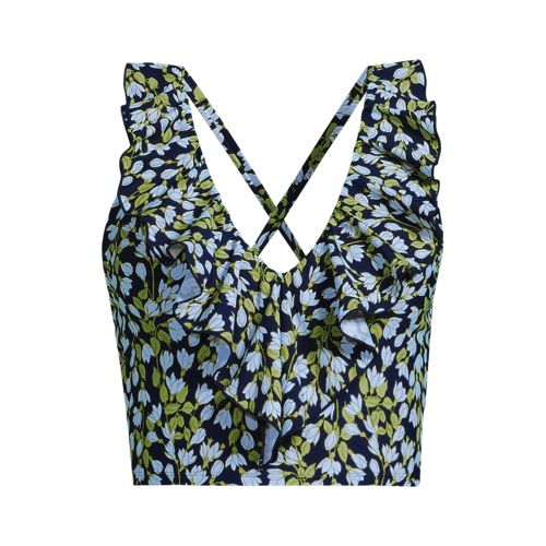 Womens Ruffle Plunge Midkini Top - image 4