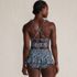 Womens Ruffle Plunge Midkini Top, Back