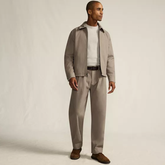 Men's Relaxed Fit Pleated Dress Pants - primary