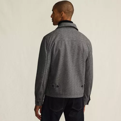 Men's Zip Front Jacket, Back