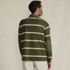 Men's Long Sleeve Rugged Rugby Polo, Back