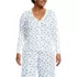 Women's Plus Size Pointelle Long Sleeve Sleep Cardigan, Front