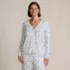 Women's Plus Size Pointelle Long Sleeve Sleep Cardigan, Front
